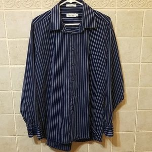 Calvin Klein stripe button down dress shirt